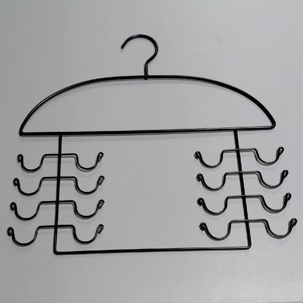 Black Multi-Tier Hanger for Home Organization